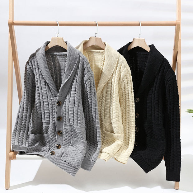 Men's Sweater Cardigan Long Sleeve Coat