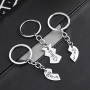 Daughter Birthday Gift Stainless Steel Mother's Day Puzzle Family Keychain