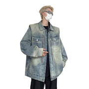 Men's American-style Washed Denim Jacket