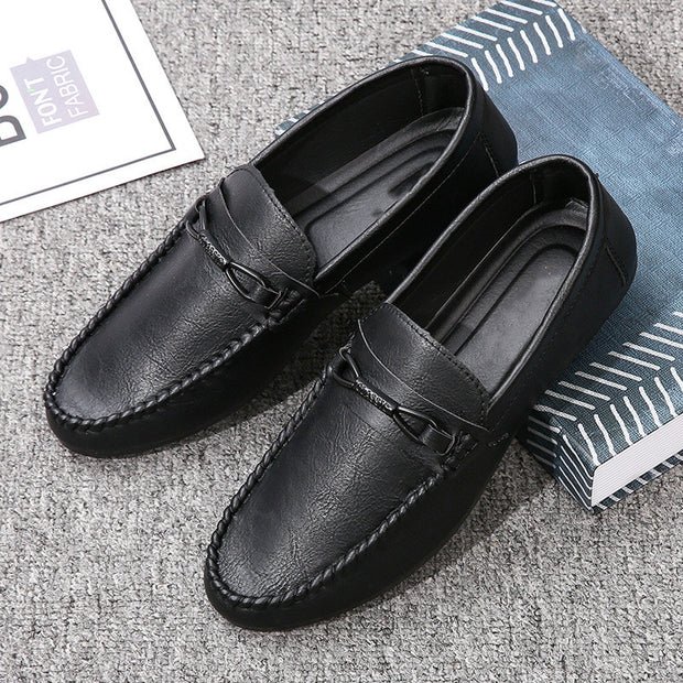 Mens Fashion Soft Sole Casual Leather Shoes