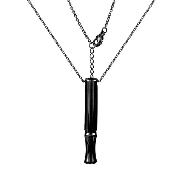 Stainless Steel Yoga Meditation Whistle Necklace