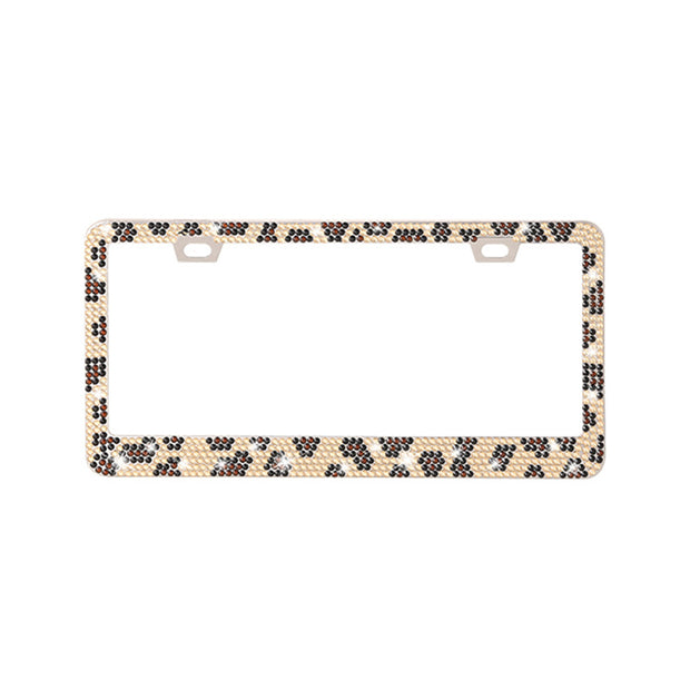 Stick-on Crystals License Plate Frame US Standard Acrylic Diamond License Plate Frame