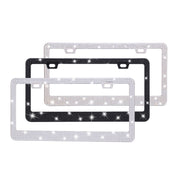 Stick-on Crystals License Plate Frame US Standard Acrylic Diamond License Plate Frame