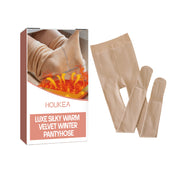 Thermal Pantyhose Fleece-lined Thickened Anti-snagging One-piece Trousers