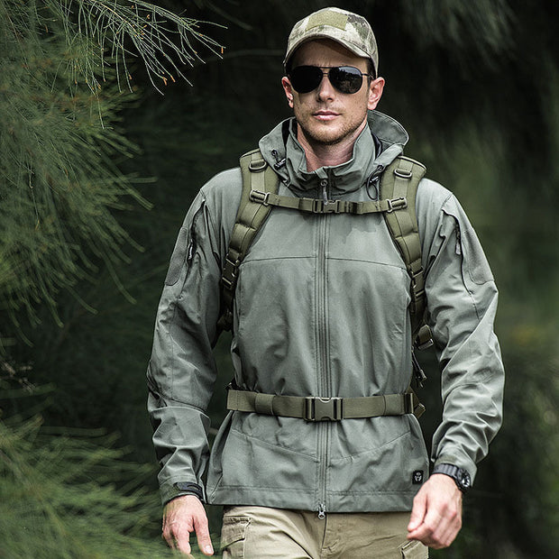 Outdoor Men's Assault Jacket Lightweight Single Layer Windproof