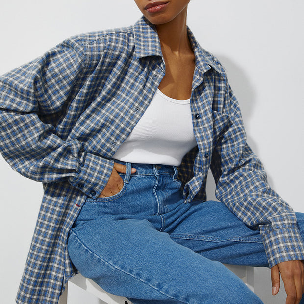 Women's Fashionable All-match Plaid Shirt