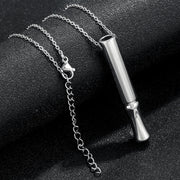 Stainless Steel Yoga Meditation Whistle Necklace