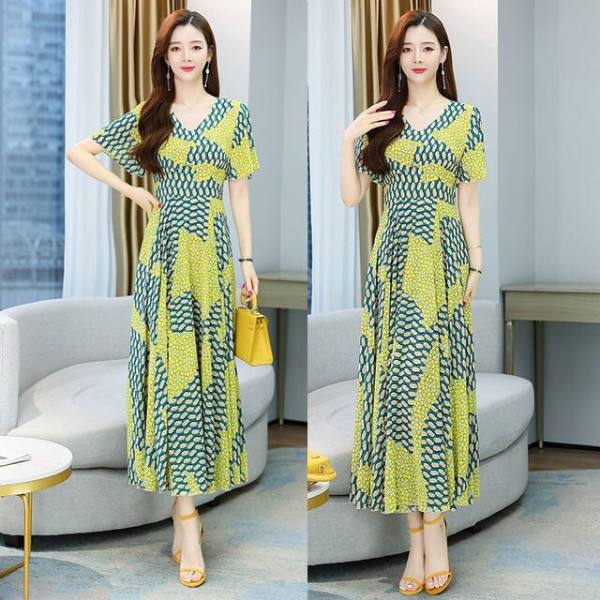 Floral Dress Female Large Long Style