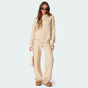 Hooded Sports And Leisure Sweaters Suit