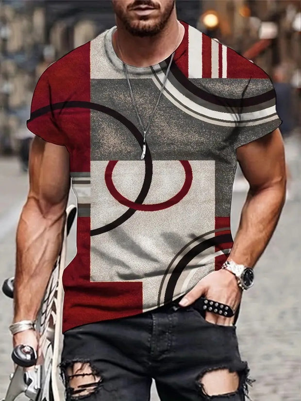 Men's Fashion 3D Digital Printed T-shirt