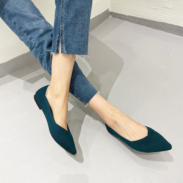 Women's Fashionable Casual Low-cut Flying Flat Shoes