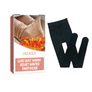 Thermal Pantyhose Fleece-lined Thickened Anti-snagging One-piece Trousers