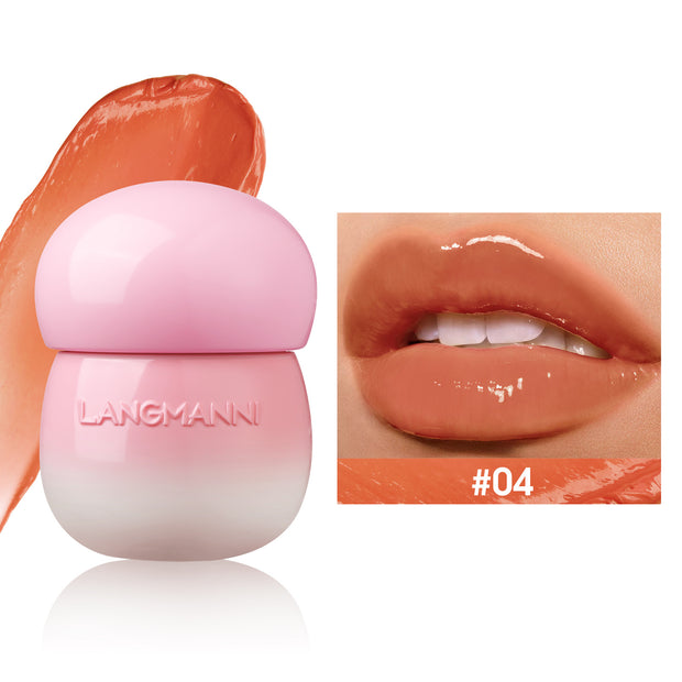 Mushroom Lip Lacquer Moisturizing Lip Gloss Not Oily