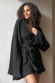 Casual And Comfortable Solid Color Ladies' Robe