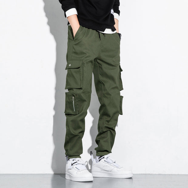 Men's Straight Cargo Pants Thin