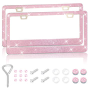 Stick-on Crystals License Plate Frame US Standard Acrylic Diamond License Plate Frame