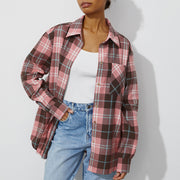 Women's Fashionable All-match Plaid Shirt