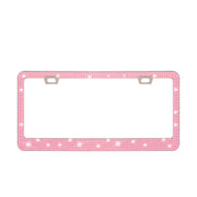 Stick-on Crystals License Plate Frame US Standard Acrylic Diamond License Plate Frame