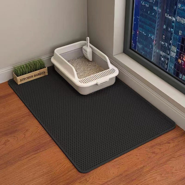 Cat Litter Mat Double Layer Filter Anti-bring Out