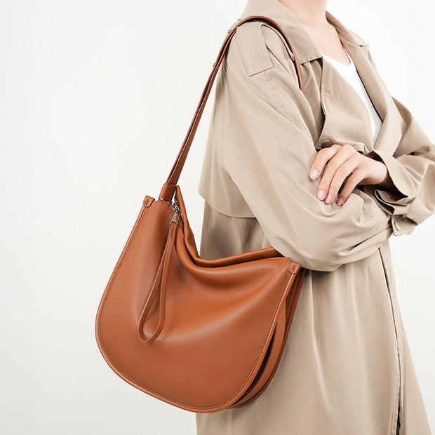 Jane Comfortable Soft Leather Tote Bag Cowhide