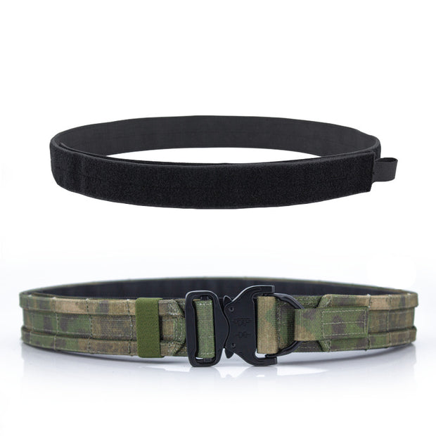 Double-layer Thickened Adjustable Velcro Canvas Belt