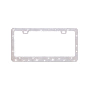 Stick-on Crystals License Plate Frame US Standard Acrylic Diamond License Plate Frame