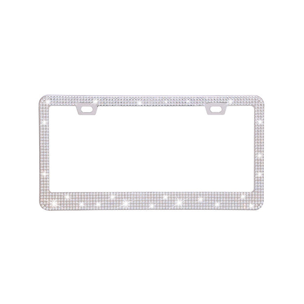 Stick-on Crystals License Plate Frame US Standard Acrylic Diamond License Plate Frame