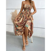 European And American Women's Printed Dress