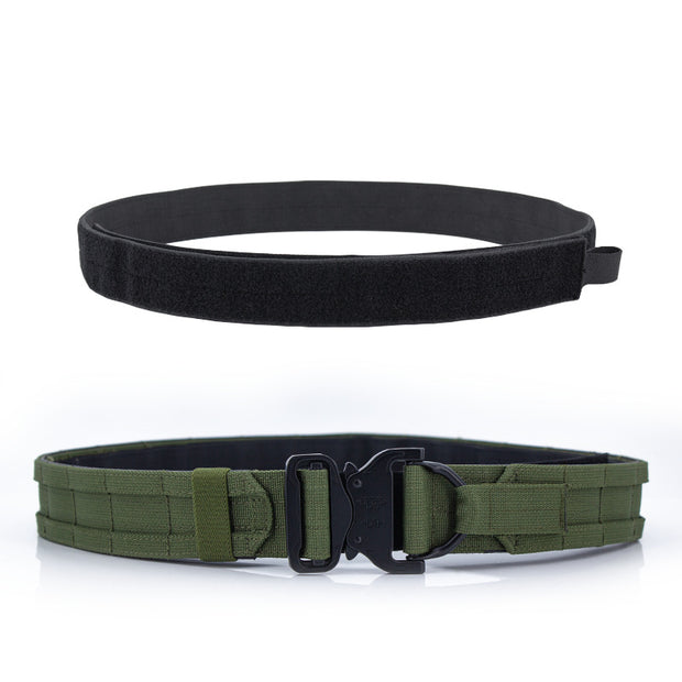 Double-layer Thickened Adjustable Velcro Canvas Belt