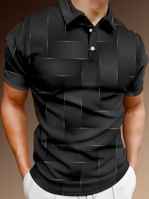 Digital Printing Design Simple Short-sleeved Polo Shirt