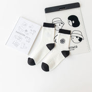 Embroidered High-top Slimming Compression Stockings