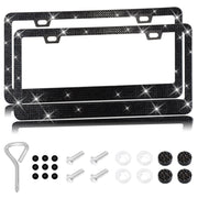 Stick-on Crystals License Plate Frame US Standard Acrylic Diamond License Plate Frame