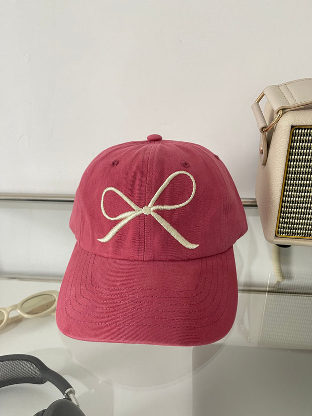 Ins Bow Baseball Cap Sweet Cute Sun Protective