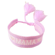 Mother's Day Woven Bracelet Flannel Mother's Day Commemorative Gift Carrying Strap