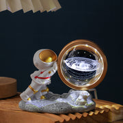 Astronaut Small Night Lamp 3D Inner Carving