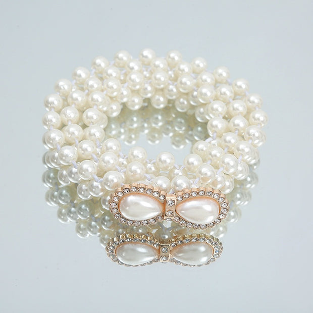 Women's White Pearl Waist Chain Decoration