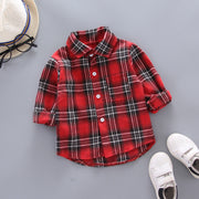 Boys And Girls Plaid Shirts