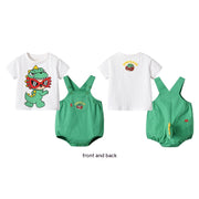 Babies' Overalls T-shirt Western Style Suit