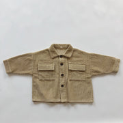 Vintage Kids Corduroy Loose Cardigan Jacket