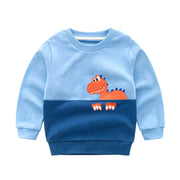 Children's Cartoon Pullover Long-sleeved Cotton Top