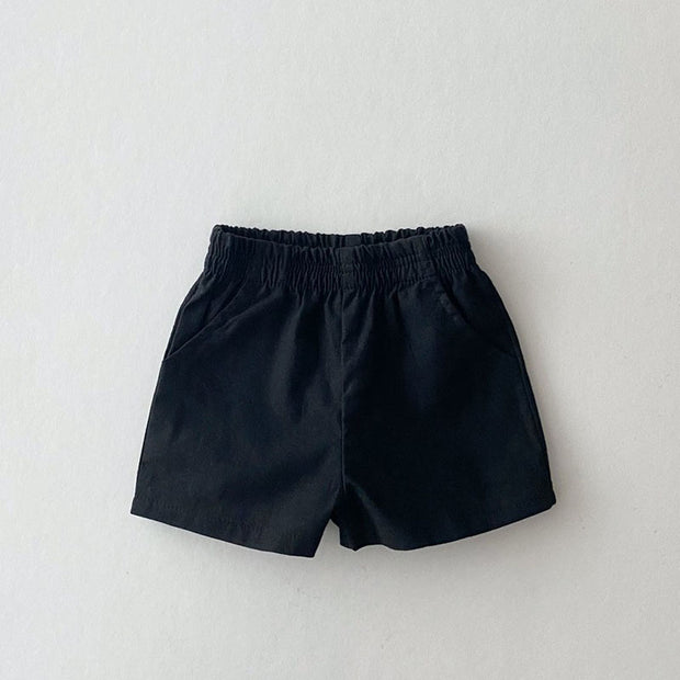 Baby Loose Thin Cotton And Linen Shorts Childish Style