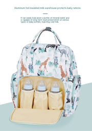 Fashion Waterproof Printed Nylon Multi-functional Large Capacity Backpack Portable Mummy Bag