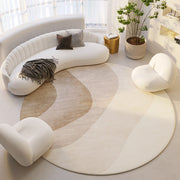 Silent Wind Absorbent Round Carpet Cream Wind Hanging Basket Dressing Table Bedroom Bedside Household Crystal