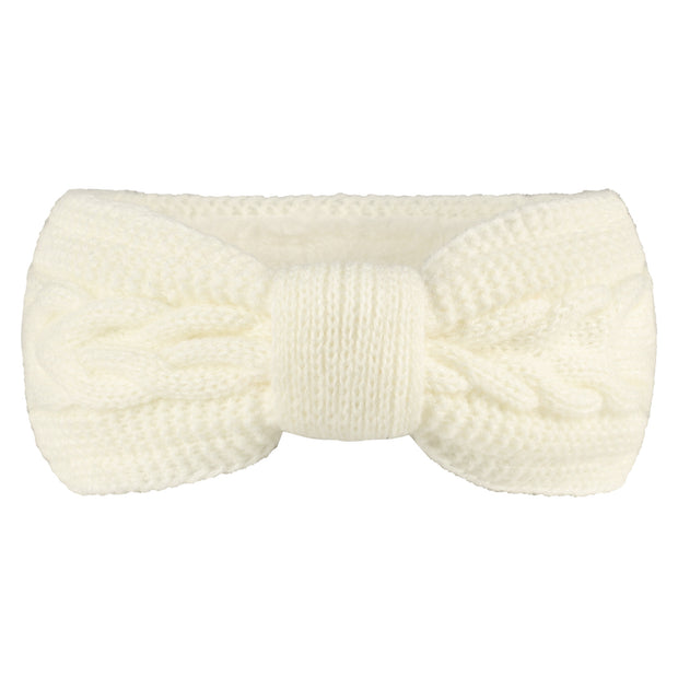 Women's Fleece-lined Wool Bow Hair Band