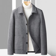 Men's Plush And Thick Woolen Coat