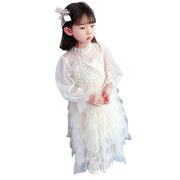 Girls' Spring Dress Children's Korean Style Mesh Yarn