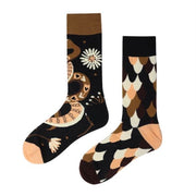 Asymmetric Couple Trend Tube Socks