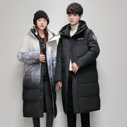 Men's Couple Down Jacket Long Thickened