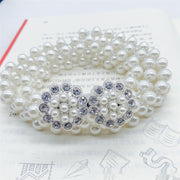 Women's White Pearl Waist Chain Decoration