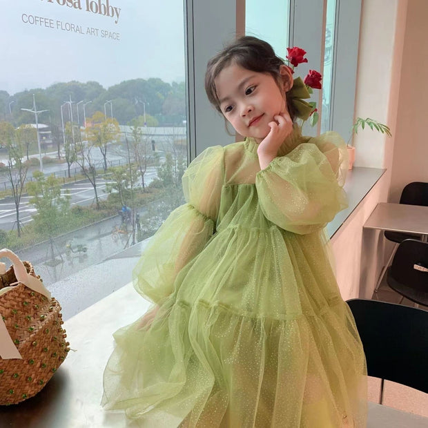 Korean Version Of The Western Style Girl Summer Children's Mesh Princess